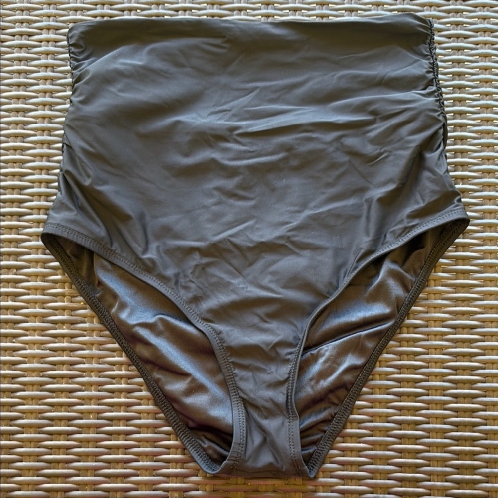 Athena Black High-Rise Bikini Bottom Size 8